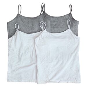 Gap Kids Girl’s White and Gray Camisole Tops Size XL (12)